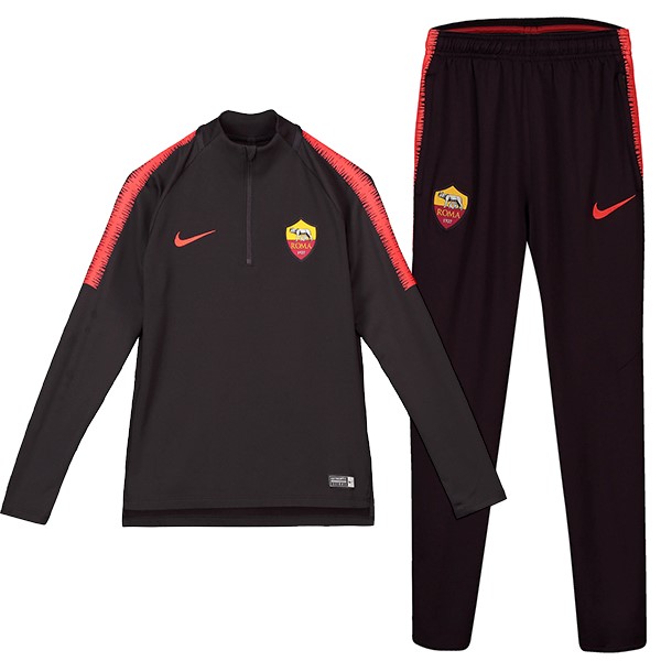 Chandal Niños AS Roma 2018-19 Negro